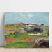 Reproduktion af maleriet Landskab ved Pouldu af Paul Gauguin