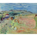 Reproduktion af maleriet Landskab med hvedeåk og oks - Raoul Dufy