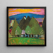 Landskab med blomster - Alexej von Jawlensky — indrammet kunstværk på væggen