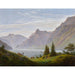 Reproduktion af maleriet Landskabsmaleri med bjergsø, morgen - Caspar David Friedrich