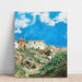 Reproduktion af maleriet Landskabsmaleri med figur i Sagunto, Valencia - Joaquín Sorolla