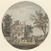 Landskab med et sommerhus, en bro og figurer - Samuel Hieronymus Grimm — visning af kunstværket