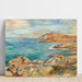 Reproduktion af maleriet Landskabsmaleri af havnefront - Pierre-Auguste Renoir