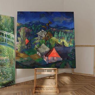 Paysage de Saadjärv - Konrad Mägi | Reproduction Tableau Décoration murale affiche copie