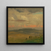 Landskab af Hudson-dalens - Frederic Edwin Church — indrammet kunstværk på væggen