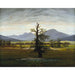Reproduktion af maleriet Landskabsmaleri af landsby i morgensolens lys - Caspar David Friedrich