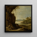 Landskab fra syd med Saint Antoine l'Ermite - David Teniers den Yngre — indrammet kunstværk på væggen