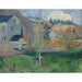 Reproduktion af maleriet Landskabsmaleri i Bretagne, Le Moulin de David - Paul Gauguin
