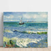 Reproduktion af maleriet Landskab med havudsigt nær Saintes-Maries-de-la-Mer - Vincent Van Gogh