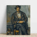 Reproduktion af maleriet Landmand sidder - Paul Cézanne