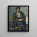 Reproduktion af maleriet Landmand sidder - Paul Cézanne