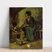 Reproduktion af maleriet Landmandsmaleri, der laver mad - Vincent van Gogh