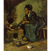 Reproduktion af maleriet Landmandsmaleri, der laver mad - Vincent van Gogh