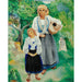 Reproduktion af maleriet af traditionelle landbrugskvinder - Moïse Kisling