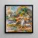 Fiskere Kvinder ved Linjen - Pierre-Auguste Renoir — indrammet kunstværk på væggen