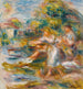 Fiskere Kvinder ved Linjen - Pierre-Auguste Renoir — visning af kunstværket