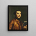 Portrait af Anton Raphaël Mengs - Peder Als — indrammet kunstværk på væggen