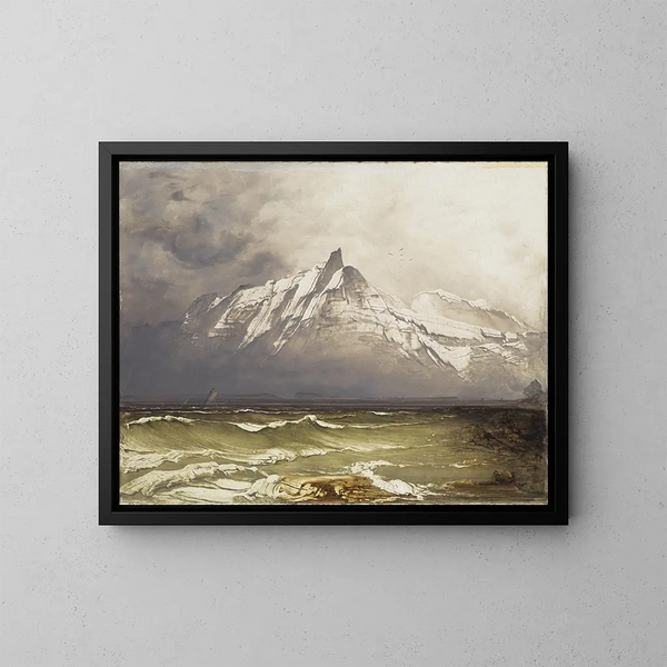Du Nordland - Peder Balke — indrammet kunstværk på væggen