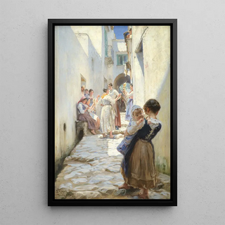 Peder Severin Kryer - A Street in Torello Italy.webp