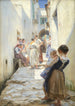 En gade i Torello Italien - Peder Severin Krøyer — visning af kunstværket