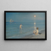 Drengenes bad i Skagen, sommeraften - Peder Severin Krøyer — indrammet kunstværk på væggen