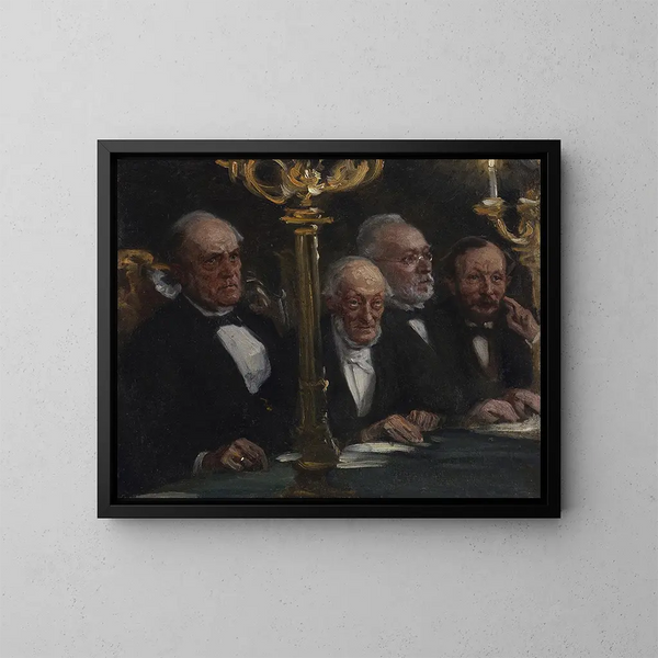 Gruppeportrætter - Peder Severin Krøyer — indrammet kunstværk på væggen