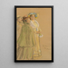 Le maître de poste Schrøder, Anna Ancher og Henny Brodersen - Peder Severin Krøyer — indrammet kunstværk på væggen