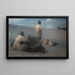 Sommeraften på stranden i Skagen - Peder Severin Krøyer — indrammet kunstværk på væggen