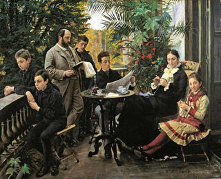 Peder Severin Kryer - The Hirschsprung family portrait From the left Ivar Aage Heinrich Oscar Robert Pauline and Ellen HIrschsprung.webp
