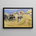 Battage dans les Abruzzes, Civita d'Antino - Peder Severin Krøyer — indrammet kunstværk på væggen
