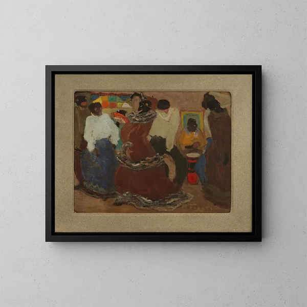 Candombe - Pedro Figari — indrammet kunstværk på væggen
