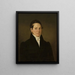 Portrait af Carl Johann Lorentz - Pehr Berggren — indrammet kunstværk på væggen