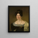 Portrait af Sara Catarine Lorentz - Pehr Berggren — indrammet kunstværk på væggen