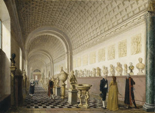Pehr Hillestrm - The Inner Gallery of the Royal Museum at the Royal Palace Stockholm.webp
