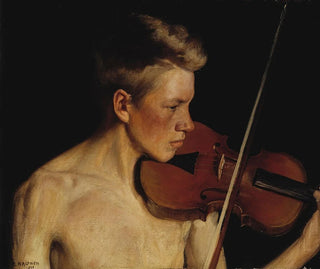 Le Violoniste - Pekka Halonen — visning af kunstværket