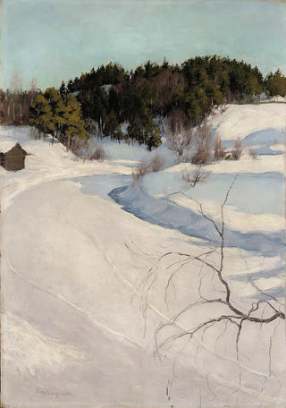 Pekka Halonen - Winter Landscape Myllykyl.webp