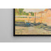 Reproduktion af maleriet Péniches ved Marne-floden - Henri Lebasque