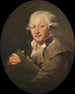 Selvportræt - Peter Adolf Hall — visning af kunstværket