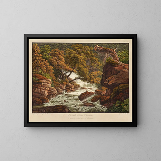 Cascade d'eau Chéret - Peter Birmann — indrammet kunstværk på væggen