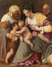 La Vierge à l'Enfant avec sainte Élisabeth l'Enfant, saint Jean-Baptiste et un jésuite - Peter Candid — visning af kunstværket