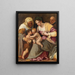 La Vierge à l'Enfant avec sainte Élisabeth l'Enfant, saint Jean-Baptiste et un jésuite - Peter Candid — indrammet kunstværk på væggen