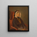 Antonia Geiger, kunstnerens mor - Peter Johann Nepomuk Geiger — indrammet kunstværk på væggen