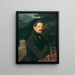 Portrait af en mand i et landskab - Peter Johann Nepomuk Geiger — indrammet kunstværk på væggen