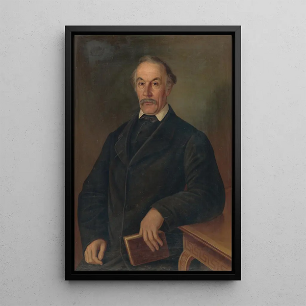 Portrait de J Vavrean - Peter Michal Bohúň — indrammet kunstværk på væggen