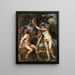Adam og Eva - Peter Paul Rubens — indrammet kunstværk på væggen