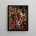 Alexandre og Roxane - Peter Paul Rubens — indrammet kunstværk på væggen
