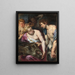 Atalante og Méléagre - Peter Paul Rubens — indrammet kunstværk på væggen