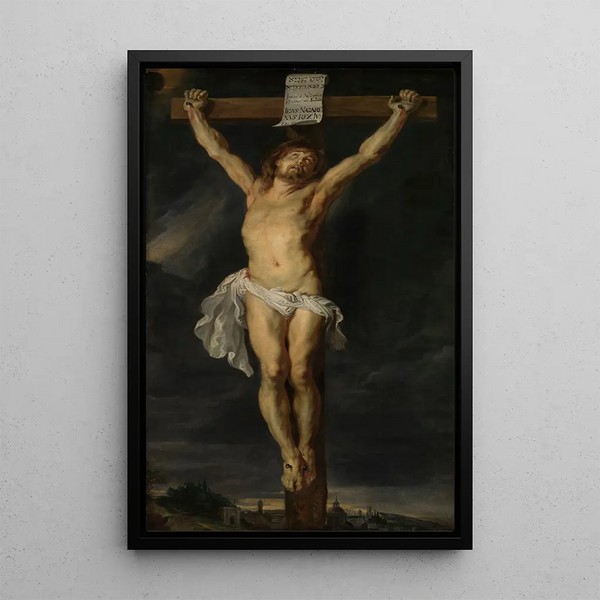 Christ en croix - Peter Paul Rubens — indrammet kunstværk på væggen