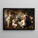Diane og Callisto - Peter Paul Rubens — indrammet kunstværk på væggen