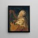 Le roi David spiller på harpe - Peter Paul Rubens — indrammet kunstværk på væggen